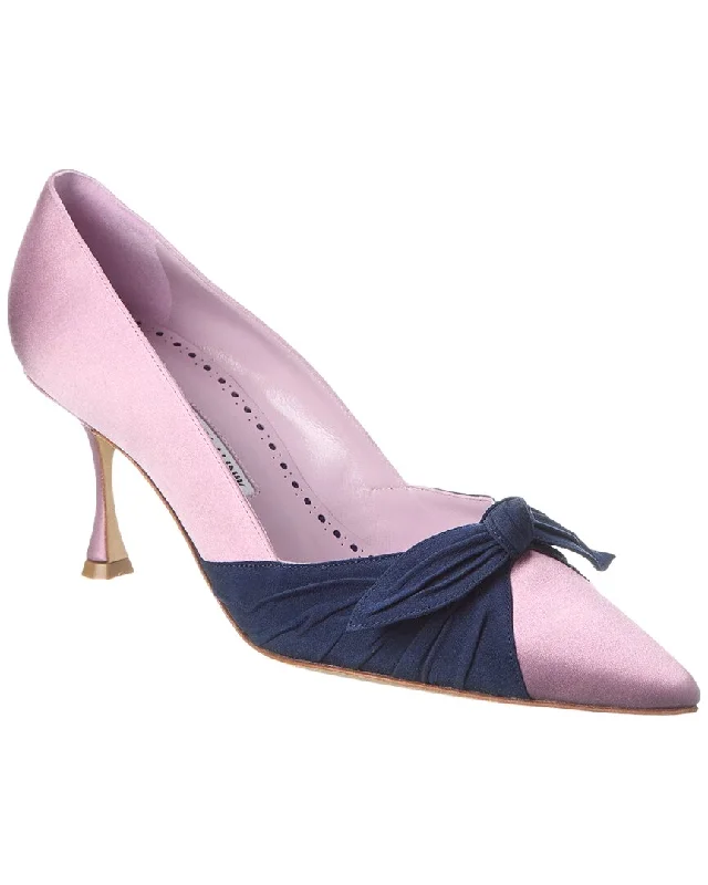 Manolo Blahnik Terka 70 Satin Pump