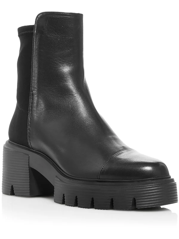 Soho Womens Leather Ankle Booties