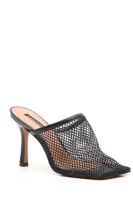 ANITA BLACK MESH HEEL