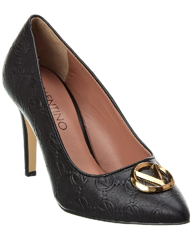 Valentino by Mario Valentino Clara Monogram Leather Pump