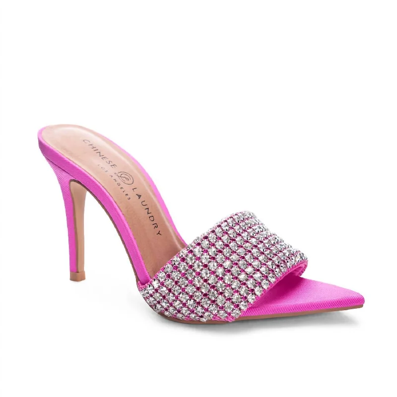 Jeepers Stiletto Heel In Hot Pink