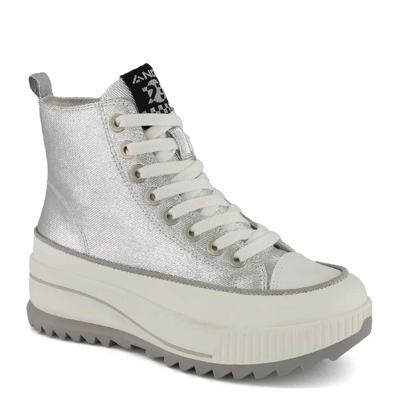 Andrea Platform Metallic Sneaker Booties