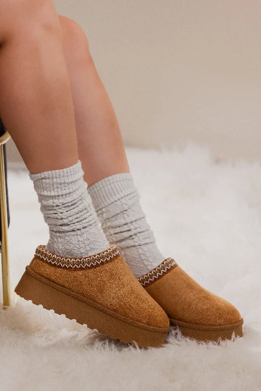 Brigham - Flat Slip On Platform Winter Booties