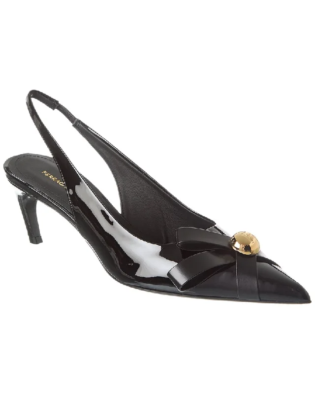 Ferragamo Brilda Leather Slingback Pump