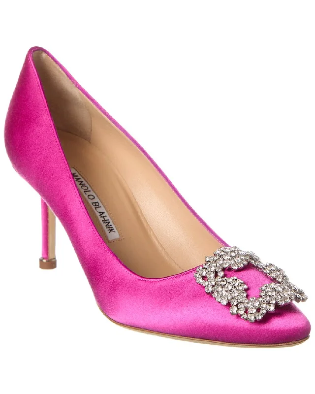 Manolo Blahnik Hangisi 70 Satin Pump