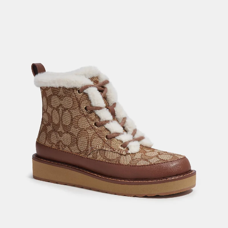 Coach Outlet Imani Boot In Signature Jacquard