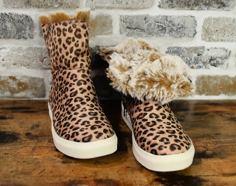 Plusher Booties In Leopard