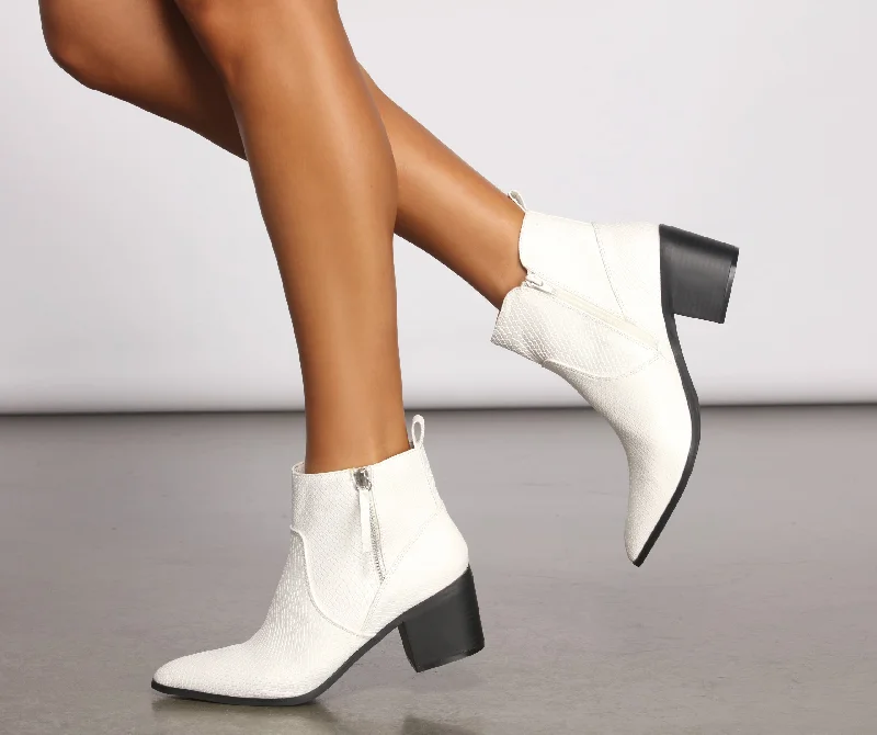 Wild Thing Block Heel Booties