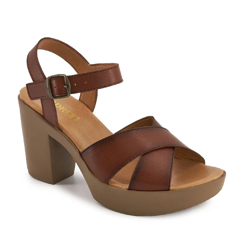 Andrea Comfort Classic Heel Ankle Strap Sandals