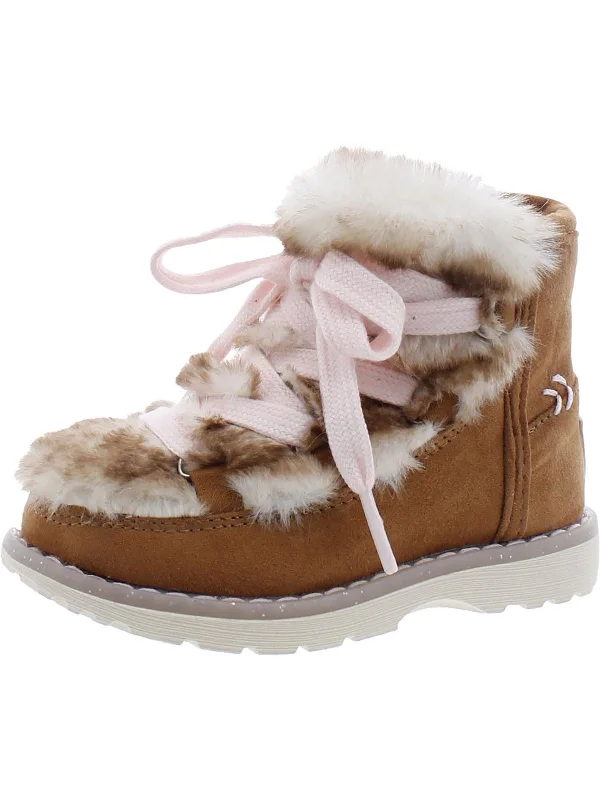 Aspyn Girls Toddlers Lace Up Booties