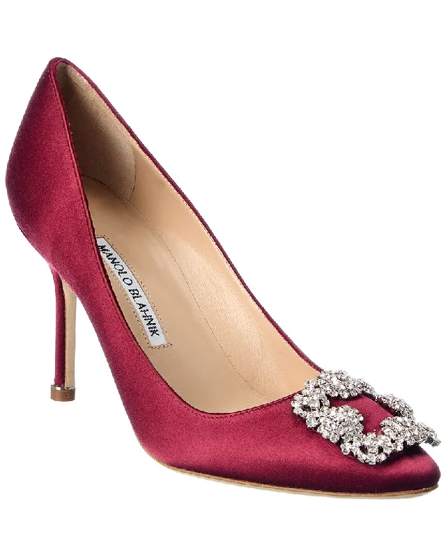 Manolo Blahnik Hangisi 90 Satin Pump