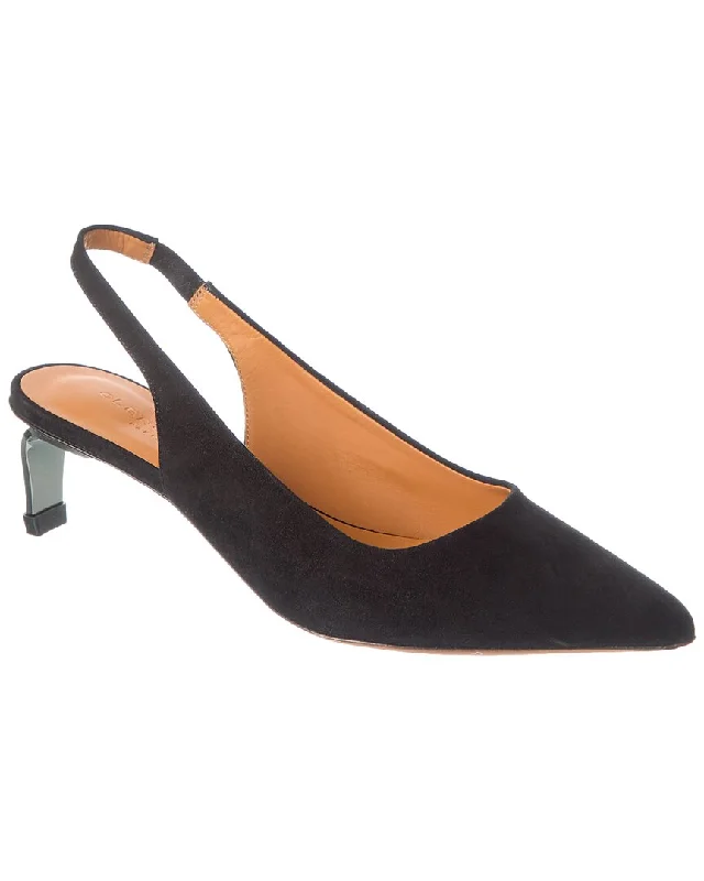 Clergerie Maelle Suede Slingback Pump