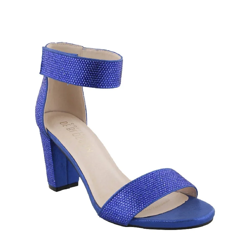 Women's Nicky-4 Royal Shimmer Heel In Blue