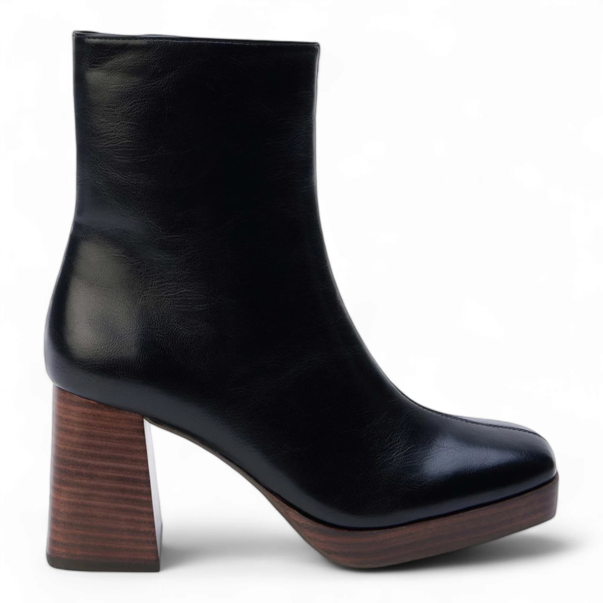 Duke Squared Toe Platform Ankle Boot