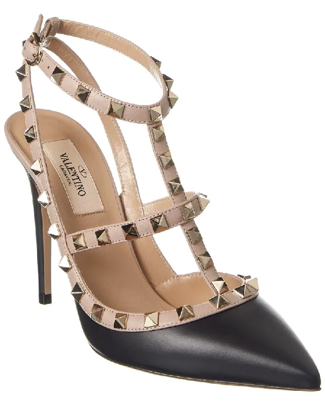 Valentino Rockstud Caged 100 Leather Pump