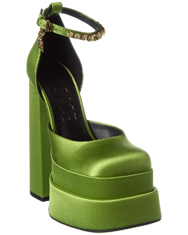 Versace Medusa Satin Platform Pump