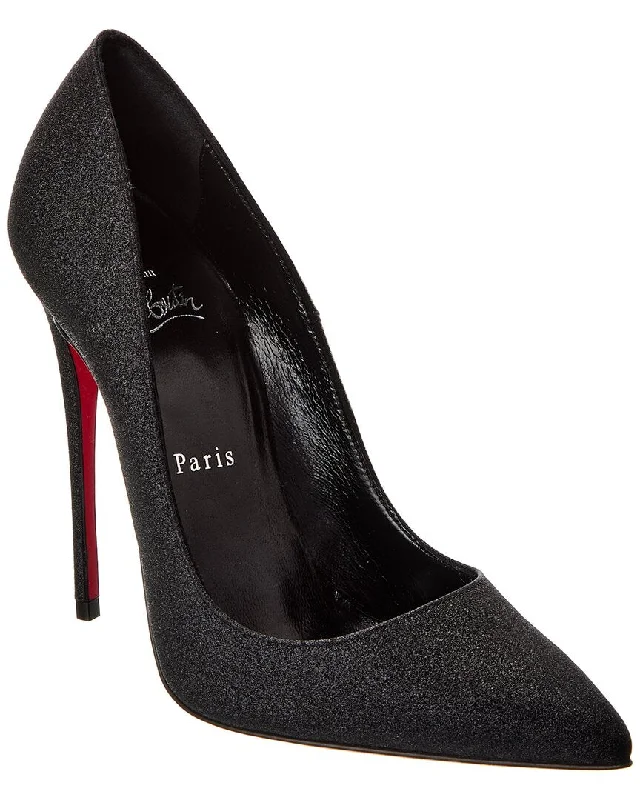 Christian Louboutin So Kate 120 Glitter Leather Pump