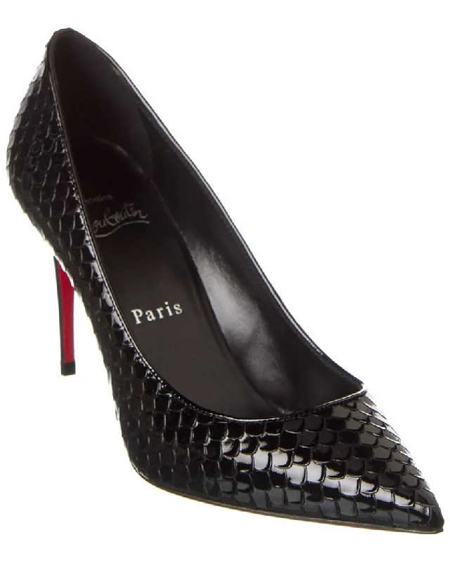 Christian Louboutin Kate 85 Embossed Leather Pump