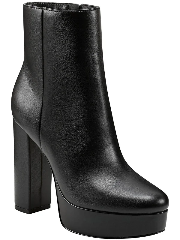 Rublia  Womens Zipper Booties