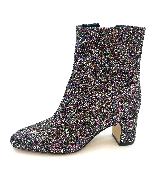 Multi-Color Glitter Booties - Size 6.5