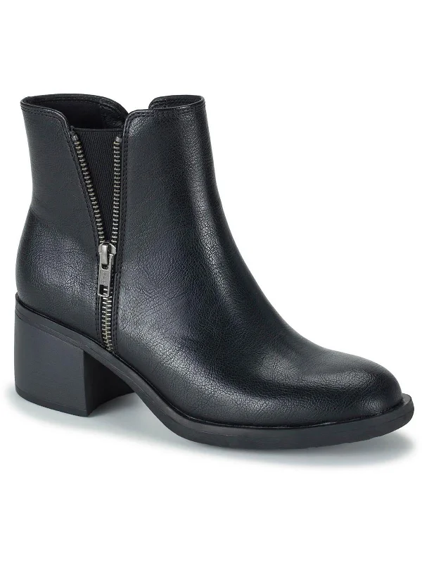 Avery Womens Faux Leather Booties