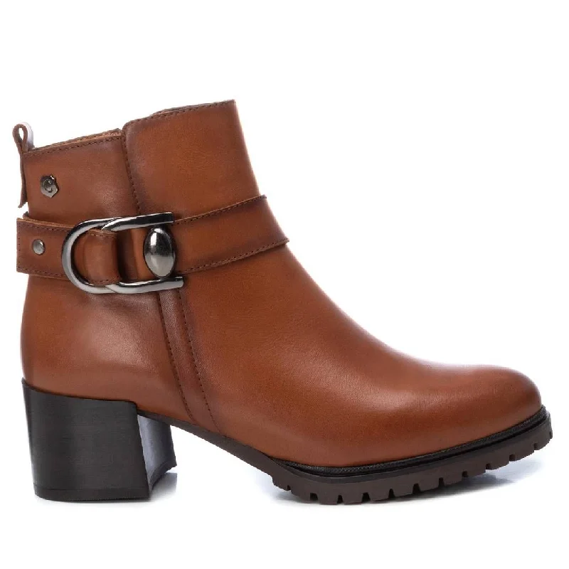 Women's Leather Booties By XTI