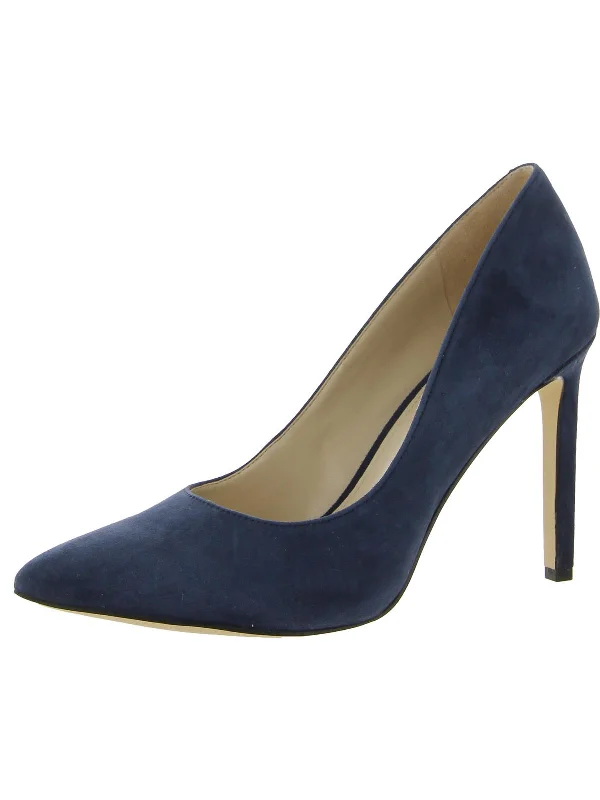 dark blue suede