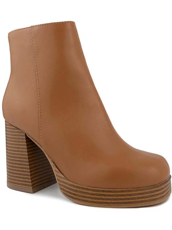 Warrant Womens Zipper Booties