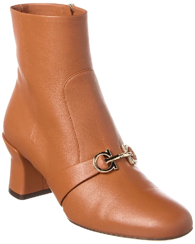 Ferragamo Orietta Leather Bootie