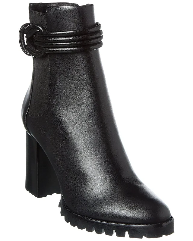 Alexandre Birman Vicky Waterproof Leather Combat Boot