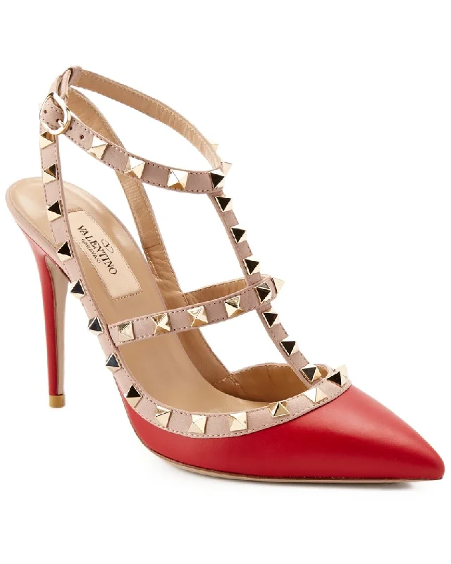 Valentino Rockstud Caged 100 Leather Pump