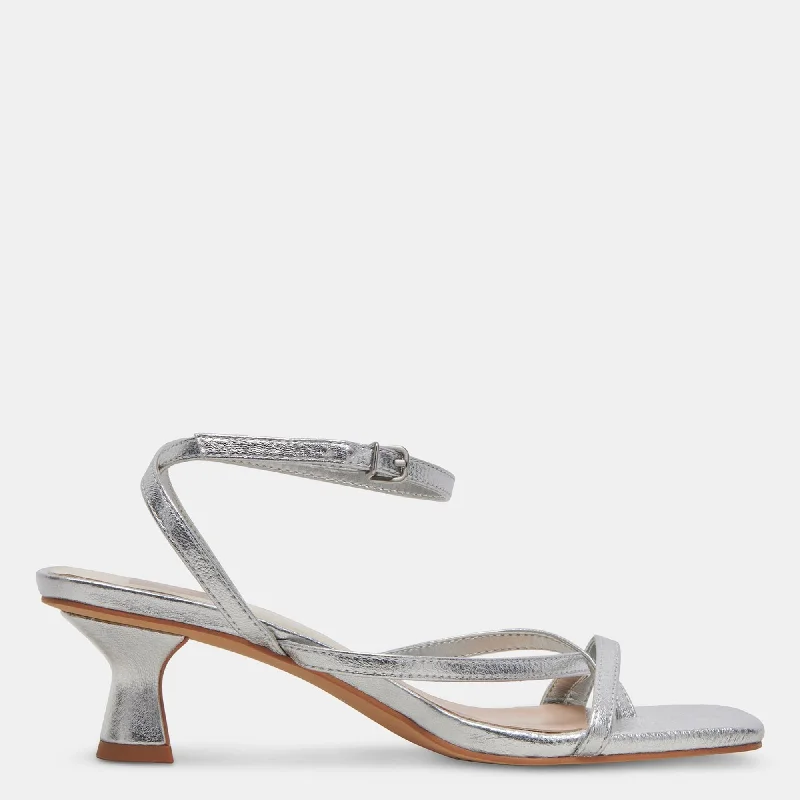 Baylor Heels Silver Metallic Leather