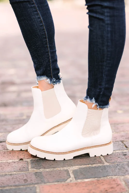 Make It Your Own White Booties