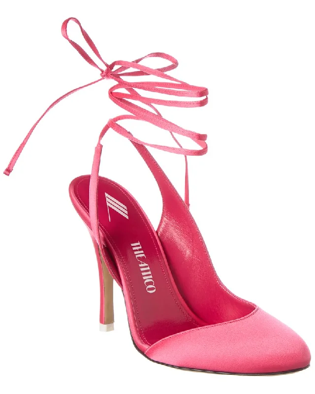 The Attico Carrie Satin Pump