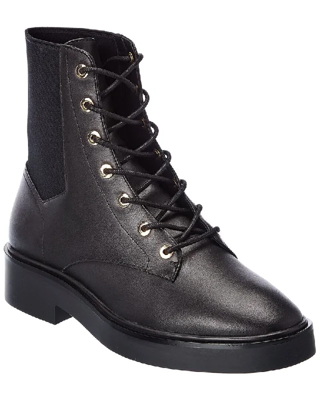 Stuart Weitzman Henley Chill Leather Combat Boot