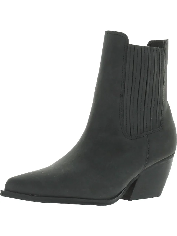 Terezza Womens Leather Ankle Booties