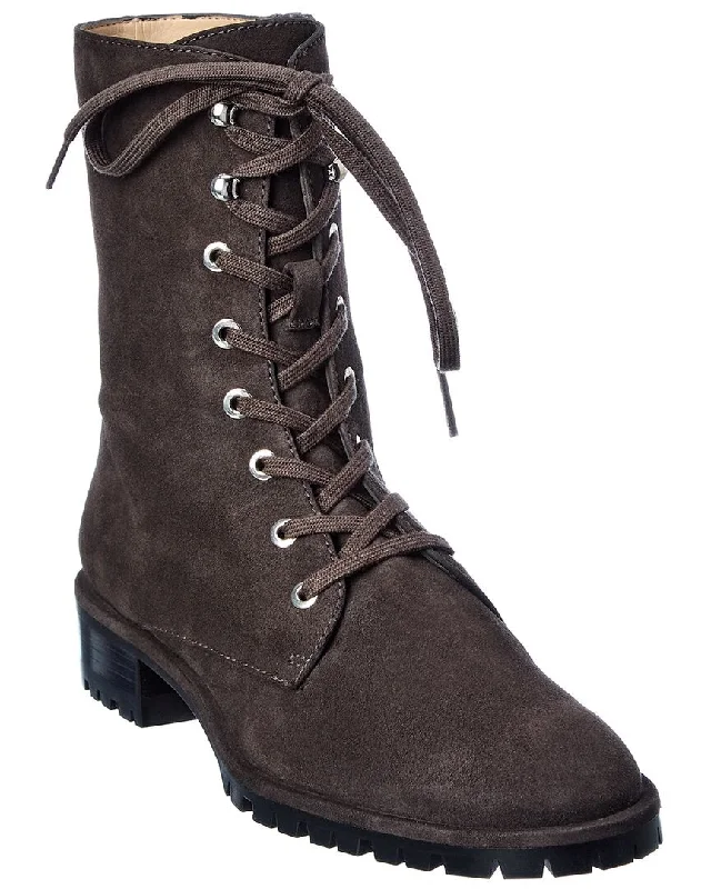 Stuart Weitzman Laine Suede Combat Boot