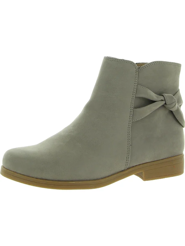 Lil Fae Girls Faux Suede Ankle Booties