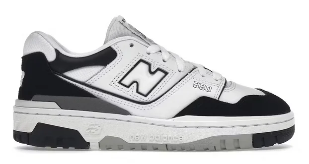 New Balance 550 White Black Rain Cloud (GS)