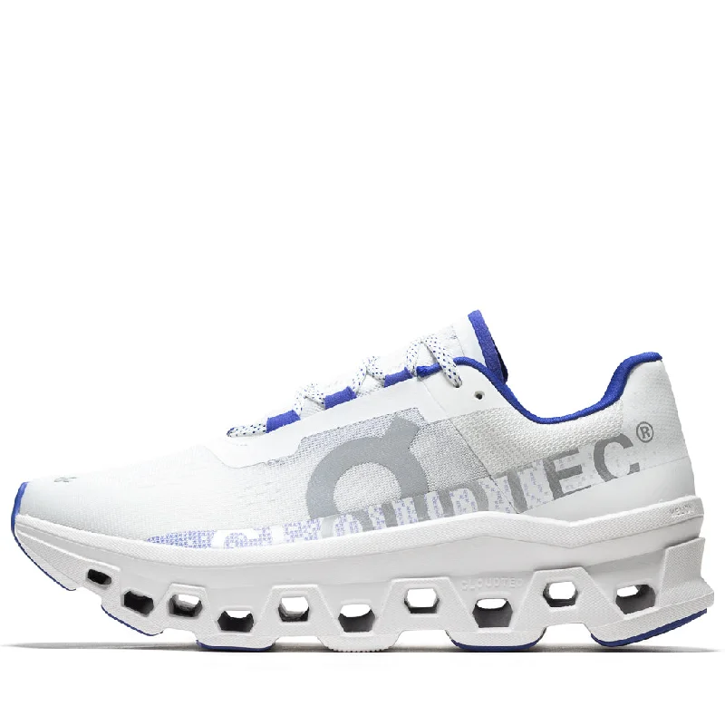 On Cloudmonster - White/Indigo