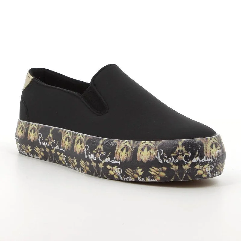 Pierre Cardin Fleur De Lis Sneaker - Black