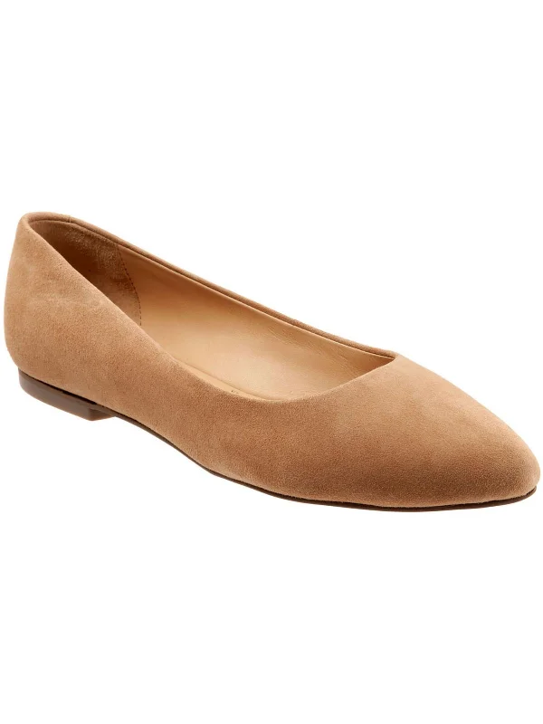 Estee Womens Leather Slip On Flats