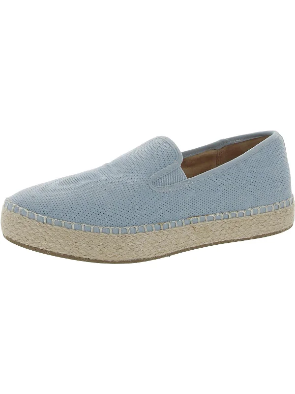 Far Out Womens Faux Suede Slip On Espadrilles