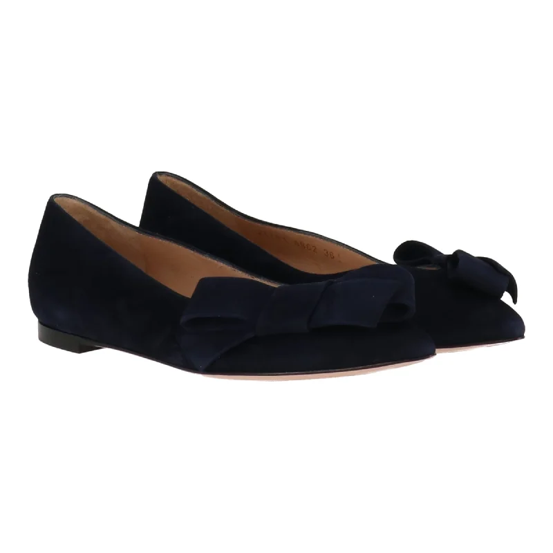 Gianvito Rossi Womens Denim Ballerina