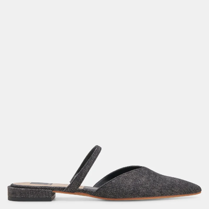 Kanika Flats Carbon Denim