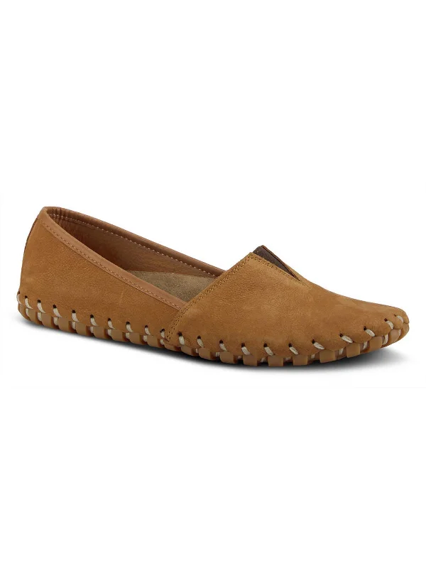 Kathaleta Womens Leather Slip On Moccasins