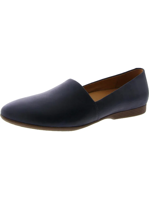 LARISA MILLED  Womens Leather Flat Shoes