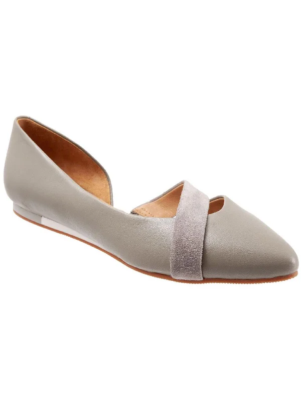 Lennox Womens Leather Slip On D'Orsay