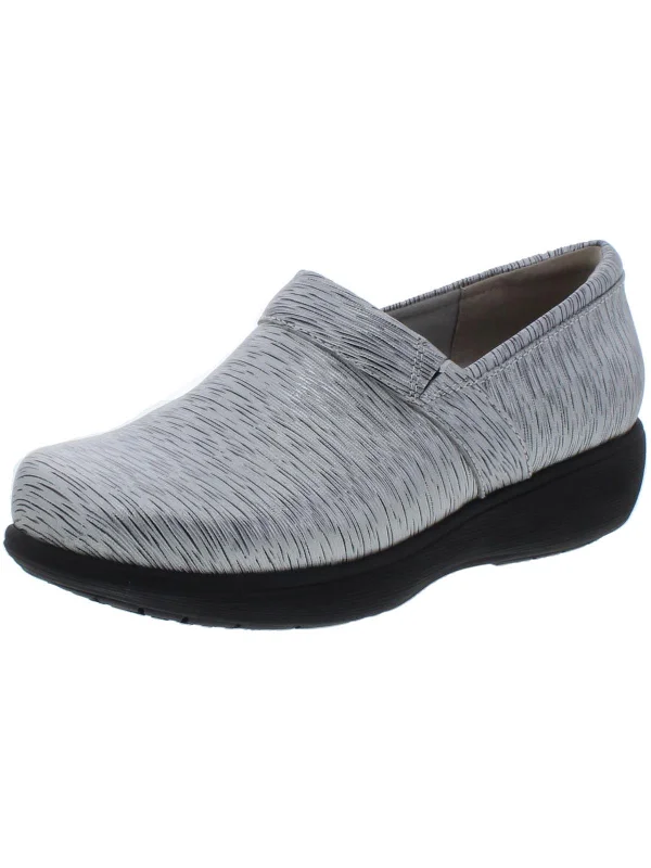 Meredith Sport Womens Slip Resistant Leather Clogs