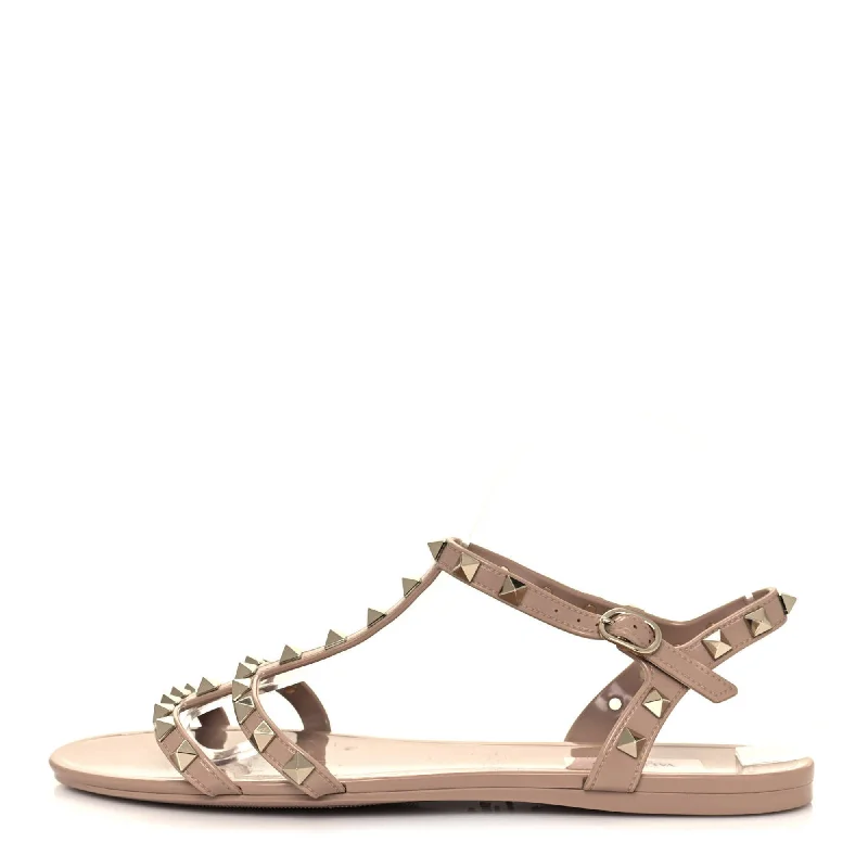 Valentino Garavani Rubber Rockstud Flat Sandals